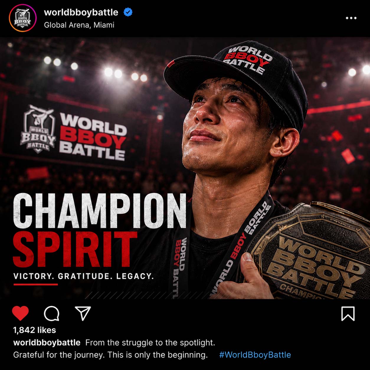 World Bboy Battle Content Engine WBBL Champion Content